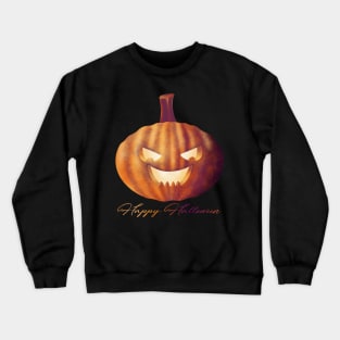 Happy Halloween Pumpkin Lantern Crewneck Sweatshirt